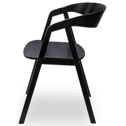 Reštauračná stolička FUTURA, 018 čierna 2