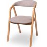 Reštauračná stolička FUTURA ALL TAP, 080.C02 dub/béžová