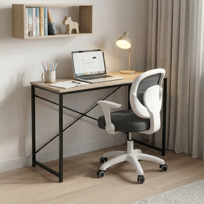 Pracovný stôl 100x40cm, mdf, divoký dub, GD-504 OAK 2