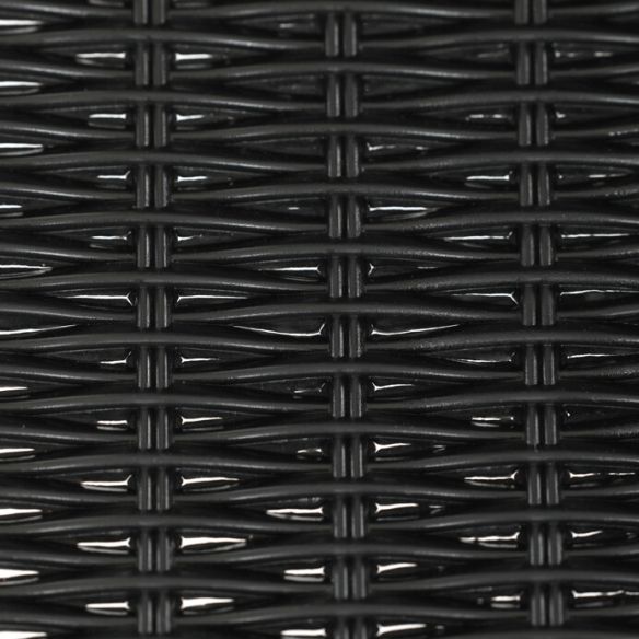 Záhradná stolička, kov, plast, čierna, AZC-H1001 BK