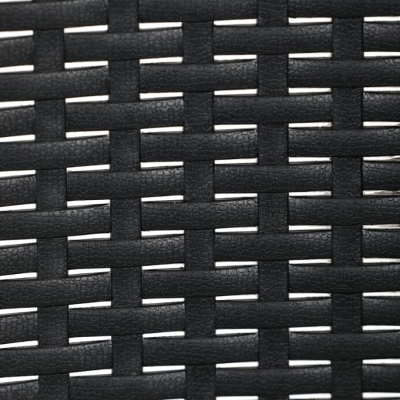 Záhradná stolička, kov, plast, čierna, AZC-H1021 BK