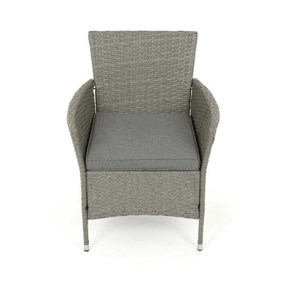 Záhradná zostava 100x60x69cm, polyratan, šedá, AZS-A1442 GREY