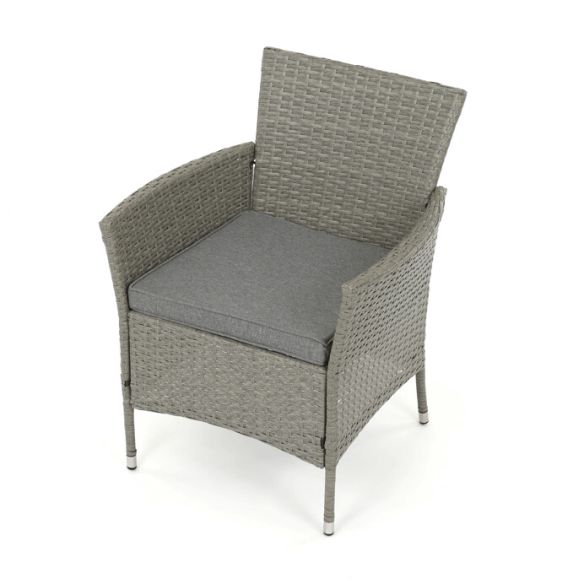 Záhradná zostava 100x60x69cm, polyratan, šedá, AZS-A1442 GREY