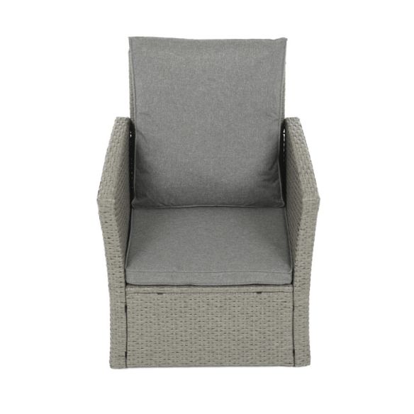 Záhradná sedacia súprava, polyratan, šedá, AZS-A1523 GREY