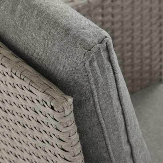 Záhradná sedacia súprava, polyratan, šedá, AZS-A1523 GREY