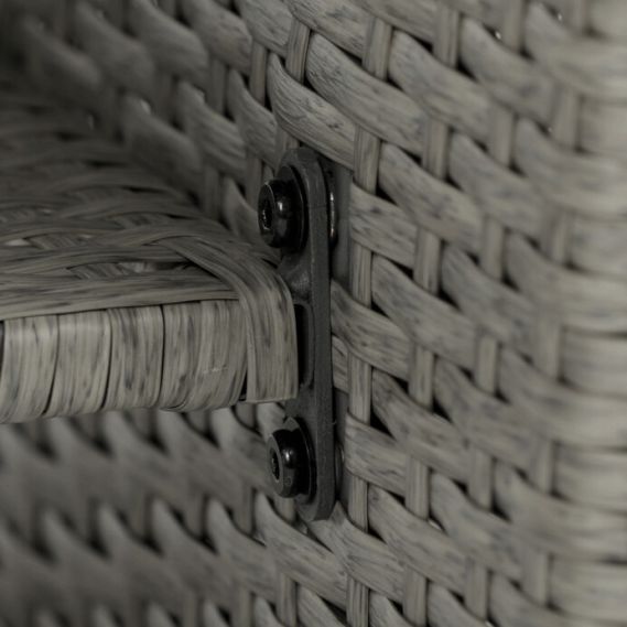 Záhradná sedacia súprava, polyratan, šedá, AZS-A1523 GREY