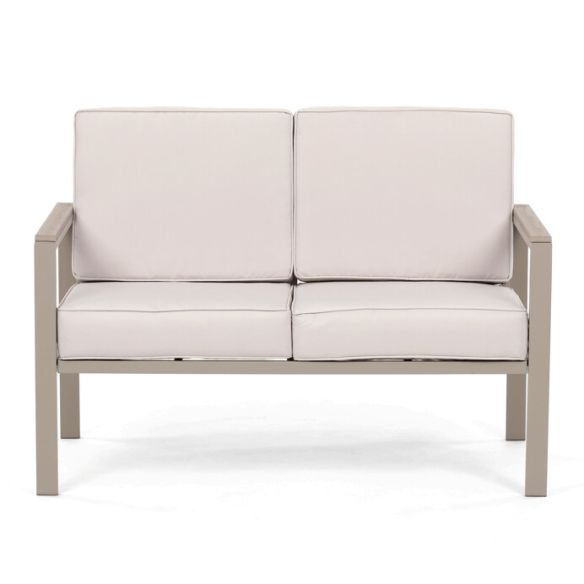 Záhradná zostava, kov, béžová, AZS-B1405 CRM