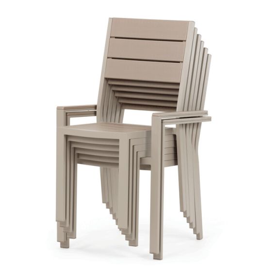 Záhradná zostava 156x78x74cm, polywood, béžová, AZS-B1656 CRM