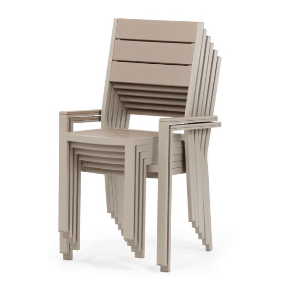 Záhradná zostava 156x78x74cm, polywood, béžová, AZS-B1656 CRM