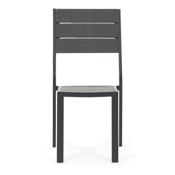 Záhradná zostava 156x78x74cm, polywood, šedá, AZS-B1656 GREY