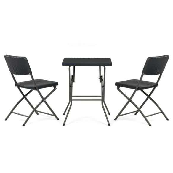 Záhradný set 1+2, plast, šedá, AZS-L2161 GREY