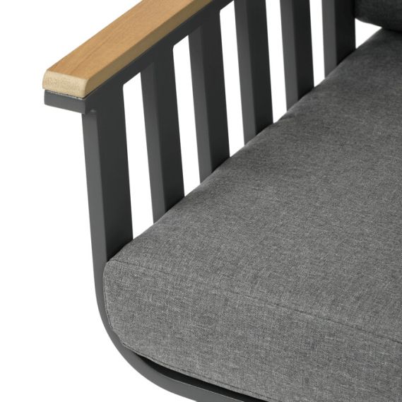 Záhradná zostava, hliník, šedá, AZS-S1921 GREY