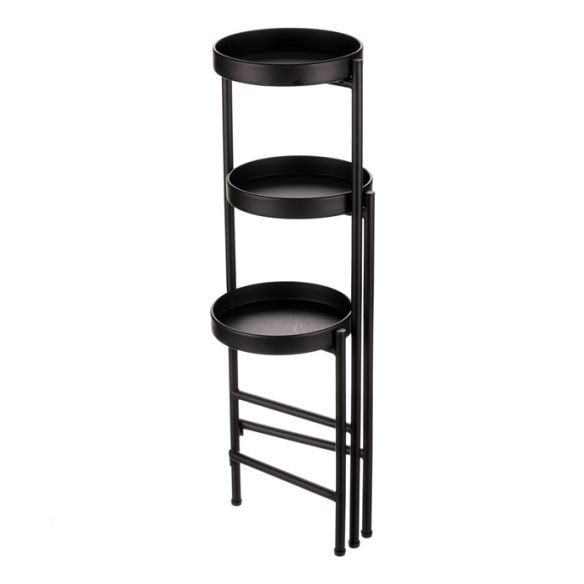 Stojan na kvety - 3 poschodový, kovový