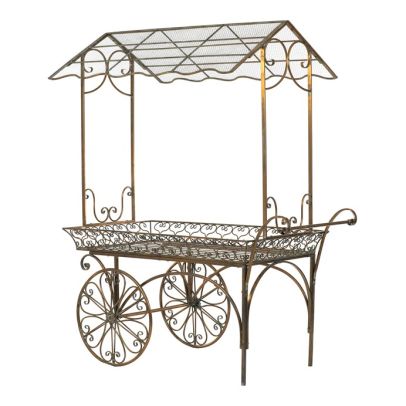 Kočiar kovový - dekoračná, farba medená