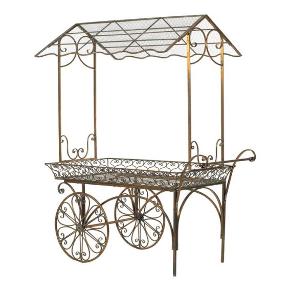 Kočiar kovový - dekoračná, farba medená