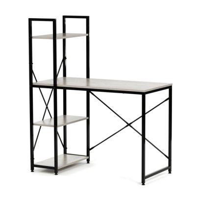 Pracovný stôl 100x48cm, mdf, bielený dub, GD-512 WT