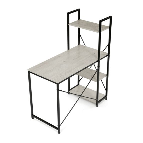 Pracovný stôl 100x48cm, mdf, bielený dub, GD-512 WT