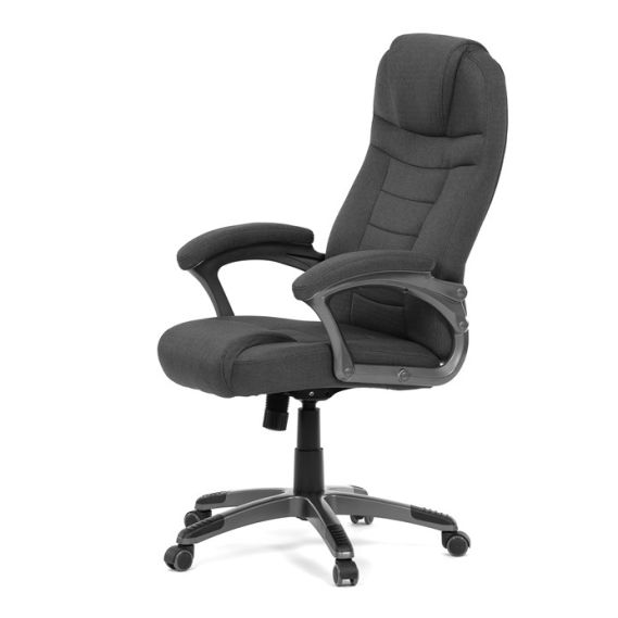 Kancelárske kreslo, hojdací mechanizmus, čierna látka, KA-C713 BK2