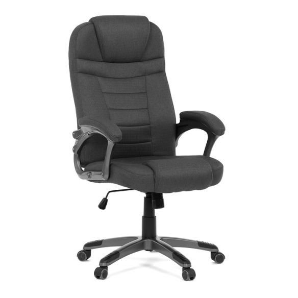 Kancelárske kreslo, hojdací mechanizmus, čierna látka, KA-C713 BK2