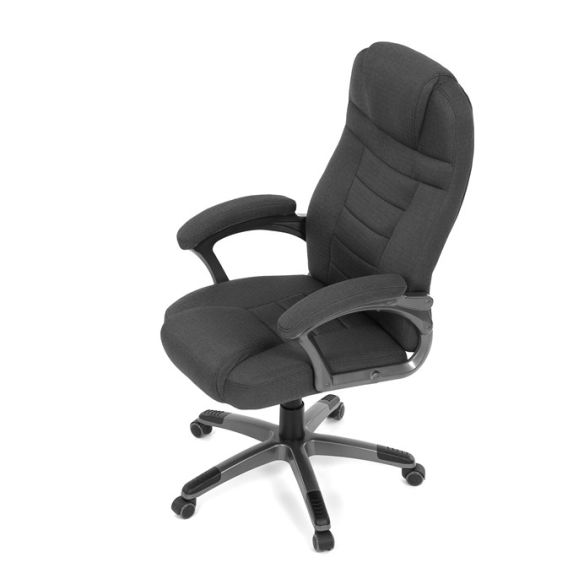Kancelárske kreslo, hojdací mechanizmus, čierna látka, KA-C713 BK2