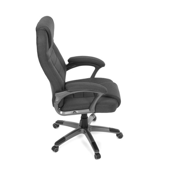 Kancelárske kreslo, hojdací mechanizmus, čierna látka, KA-C713 BK2