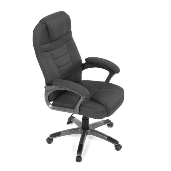 Kancelárske kreslo, hojdací mechanizmus, čierna látka, KA-C713 BK2