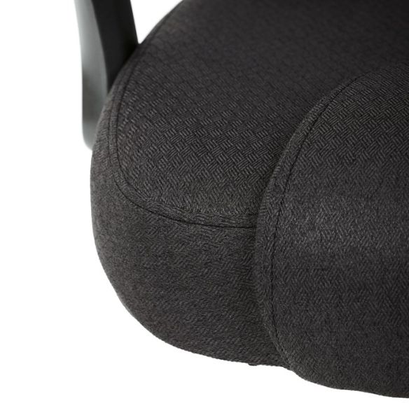 Kancelárske kreslo, hojdací mechanizmus, čierna látka, KA-C713 BK2