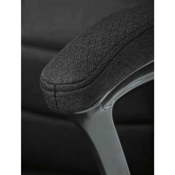 Kancelárske kreslo, hojdací mechanizmus, čierna látka, KA-C713 BK2