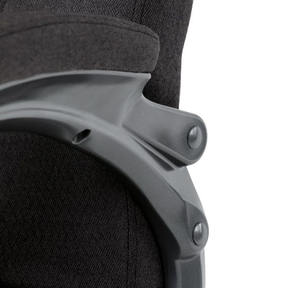 Kancelárske kreslo, hojdací mechanizmus, čierna látka, KA-C713 BK2