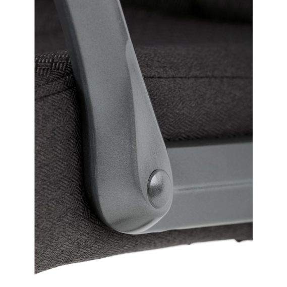 Kancelárske kreslo, hojdací mechanizmus, čierna látka, KA-C713 BK2