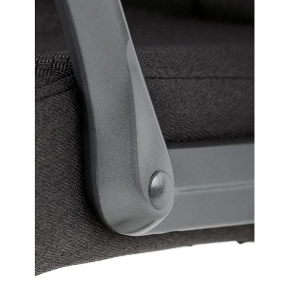 Kancelárske kreslo, hojdací mechanizmus, čierna látka, KA-C713 BK2