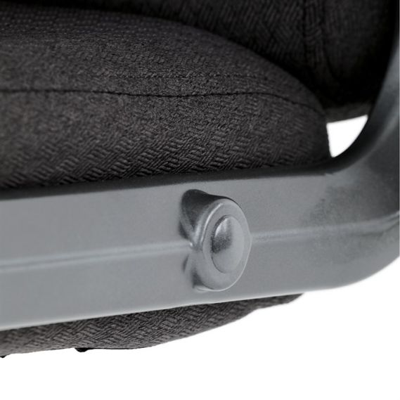 Kancelárske kreslo, hojdací mechanizmus, čierna látka, KA-C713 BK2