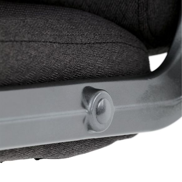 Kancelárske kreslo, hojdací mechanizmus, čierna látka, KA-C713 BK2