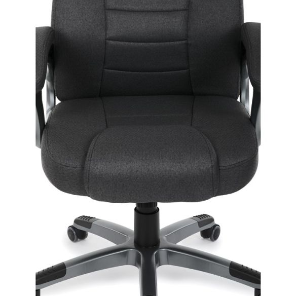 Kancelárske kreslo, hojdací mechanizmus, čierna látka, KA-C713 BK2