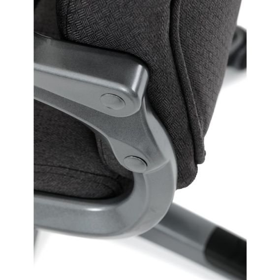 Kancelárske kreslo, hojdací mechanizmus, čierna látka, KA-C713 BK2