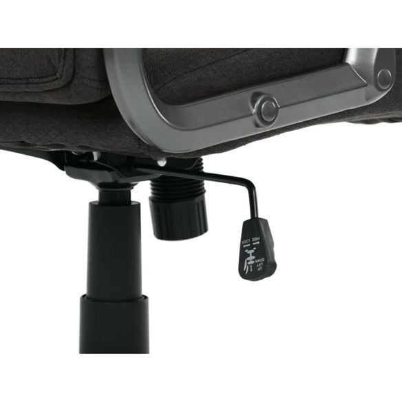 Kancelárske kreslo, hojdací mechanizmus, čierna látka, KA-C713 BK2