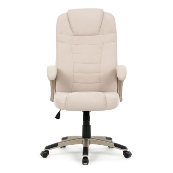 Kancelárske kreslo, hojdací mechanizmus, béžová látka, KA-C713 CRM2