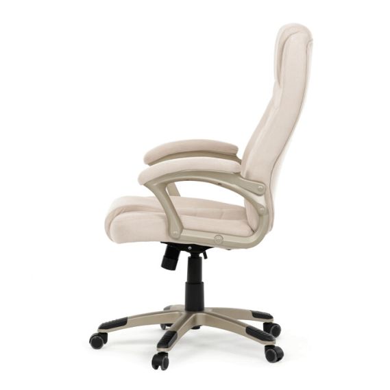 Kancelárske kreslo, hojdací mechanizmus, béžová látka, KA-C713 CRM2