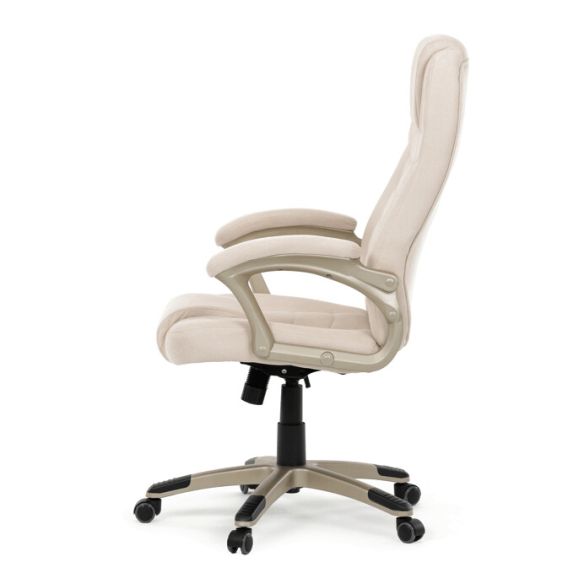 Kancelárske kreslo, hojdací mechanizmus, béžová látka, KA-C713 CRM2
