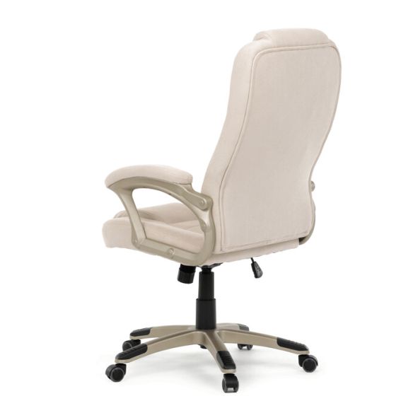 Kancelárske kreslo, hojdací mechanizmus, béžová látka, KA-C713 CRM2