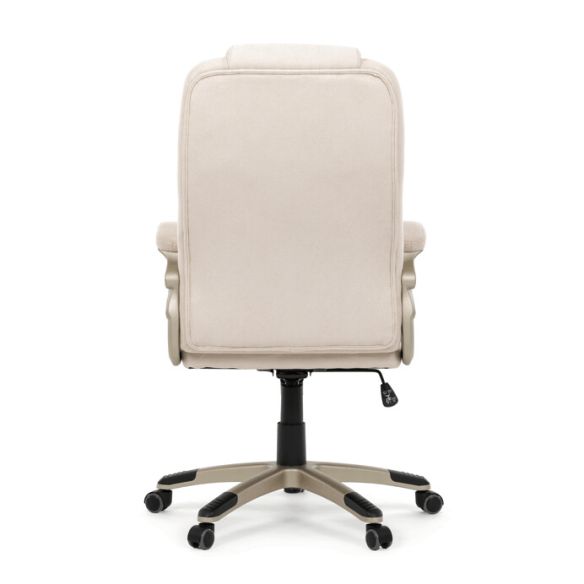 Kancelárske kreslo, hojdací mechanizmus, béžová látka, KA-C713 CRM2
