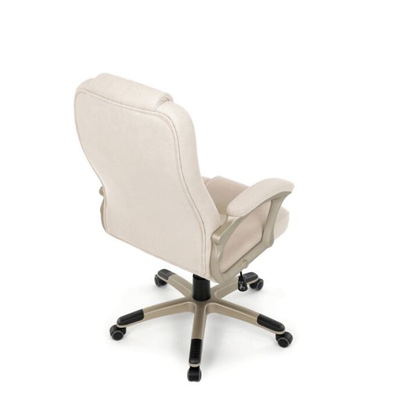 Kancelárske kreslo, hojdací mechanizmus, béžová látka, KA-C713 CRM2