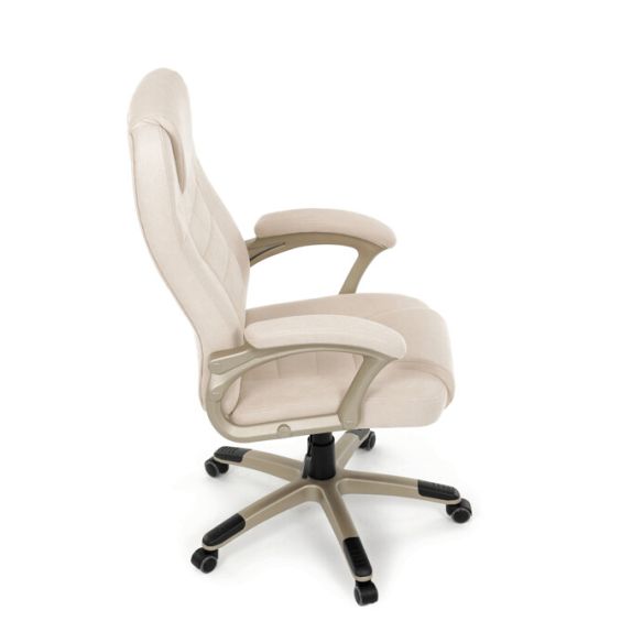 Kancelárske kreslo, hojdací mechanizmus, béžová látka, KA-C713 CRM2