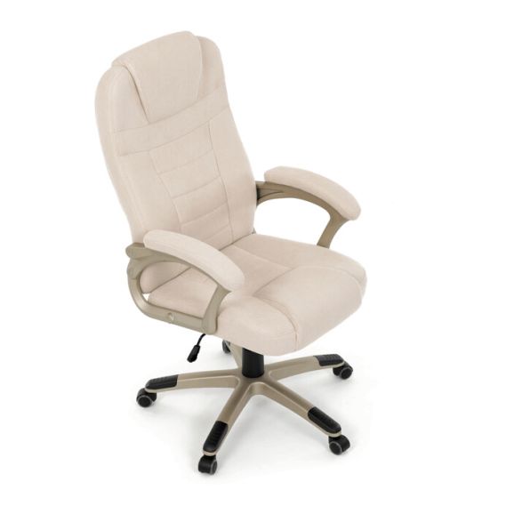Kancelárske kreslo, hojdací mechanizmus, béžová látka, KA-C713 CRM2