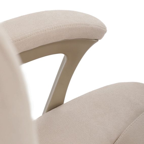 Kancelárske kreslo, hojdací mechanizmus, béžová látka, KA-C713 CRM2