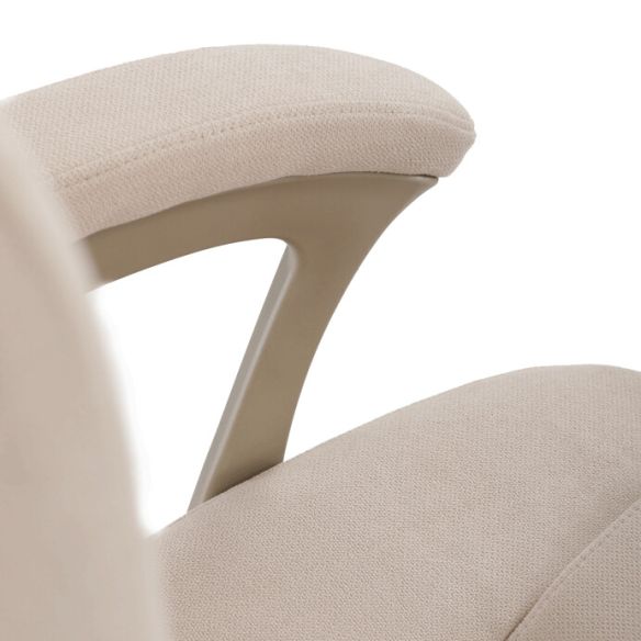 Kancelárske kreslo, hojdací mechanizmus, béžová látka, KA-C713 CRM2