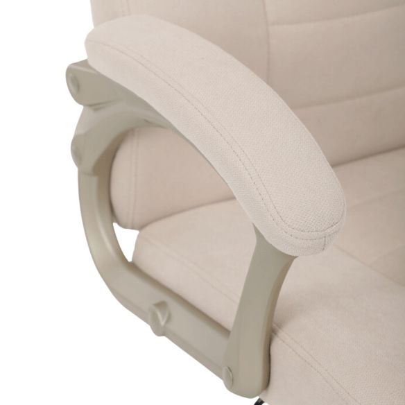 Kancelárske kreslo, hojdací mechanizmus, béžová látka, KA-C713 CRM2
