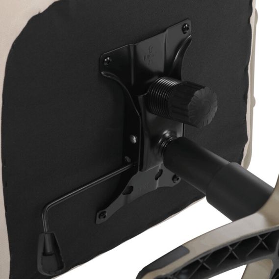 Kancelárske kreslo, hojdací mechanizmus, béžová látka, KA-C713 CRM2