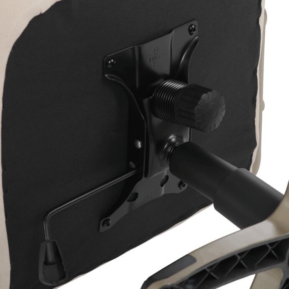 Kancelárske kreslo, hojdací mechanizmus, béžová látka, KA-C713 CRM2