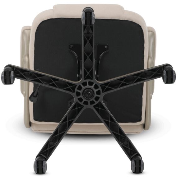 Kancelárske kreslo, hojdací mechanizmus, béžová látka, KA-C713 CRM2